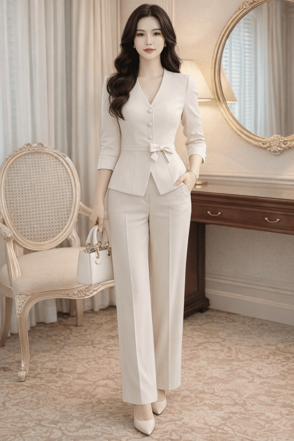 Hình ảnh Bộ chiết eo hình nơ